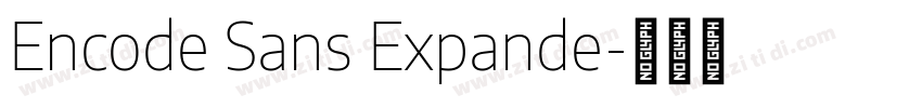 Encode Sans Expande字体转换